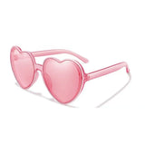 Lovely Pink Color Heart Square Sunglasses Jelly Color Protection Shades Summer Party Women Eyewear MartLion Pink 14  