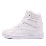 6CM Height Increasing Sneakers For Women Platform Casual Sport Shoes Green Leather High Top Wedge Mart Lion White 883 35 