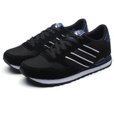 Men's Casual Running Comfort Sports Mesh Breathable Lace Up Platform Hiking Jogging Shoes Para Hombre MartLion Black 43 