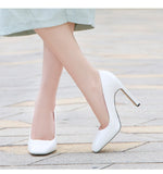 Female Patent Leather Pumps Square Toe Spring Summer Women Shoes Elegant Square High Heels Thick Mart Lion   