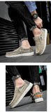 Classic Canvas Loafers Shoes Men's Breathable Flat Casual Mocassin Espadrilles zapatos de hombre MartLion - Mart Lion