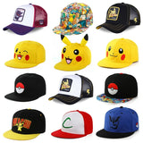 Pikachu Baseball Cap Anime Cartoon Figure Cosplay Hat Adjustable Women Men's Kids Sports Hip Hop Caps Toys Birthday Gift MartLion   