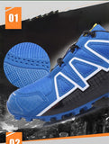 Outdoor Men's Athletic Hiking Shoes Trekking Sneakers Non-slip Mountain-climbing Breathable Casual Mart Lion   
