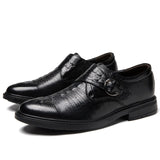  100% Genuine Leather Shoes Men's Dress Shoes Formal Oxfords Sapato Social Masculino Mart Lion - Mart Lion