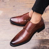 Men's shoes Leather Oxford Dress Gentleman's Stylish Formal Flats Zapatos Hombre MartLion   