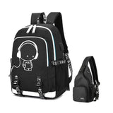 Fengdong waterproof school backpack for boy chest bag USB backpack for men's travel bags laptop bag pack school boys Mart Lion Black Cartoon  