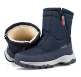 Men's Boots Winter Shoes Warm Snow Mid-calf Warm Thick Plush Winter Women Cotton MartLion   