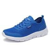 Breathable Men's Running Shoes Soft Casual Sneaker Lightweight Flexible Anti-slip MartLion Blue 40 
