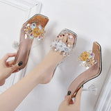 Summer Shoes Women Pumps Ladies Party Crystal High Heels 9cm MartLion   