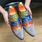 Golden Sapling Party Shoes Men's Elegant Casual Flats Heels Leisure Social Dress Oxfords MartLion   