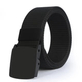 men's belt Nylon belt Cotton Material Plastic Automatic Buckle Sports belt MartLion 5 120cm 