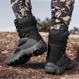 Autumn Winter Men's Military Boots High Top Outdoor Hiking Shoes Anti-collision Army Tactical Boots MartLion   
