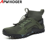 Men's Barefoot Upstream Water Shoes Trekking Mountain Boots Anti-Skid Hiking Sneakers Outdoor Wear-Resistant Mart Lion   