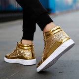 Trendy Shoes Men's High-top Autumn Trend Casual Stage Sneakers Mart Lion   