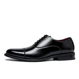 Men's Split Leather Shoes Rubber Sole Office Dress Lether Genuine Leather Wedding Party Mart Lion   