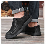 Golden Sapling Retro Loafers Men's Casual Shoes Genuine Leather Flats Loafer Classics Outdoor Leisure Moccasins MartLion   