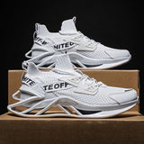Spring Men's Blade Running Shoes Breathable Sneakers Jogging Antiskid Damping Sports Training Zapatillas Mart Lion 2020white 6.5 