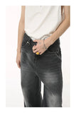 Vintage Men's Baggy Denim Trousers Streetwear Wide Leg Loose Denim Pants Distressed Straight Pants MartLion   
