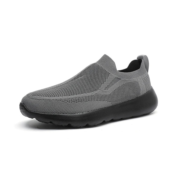 Ultralight Sock Shoes Men's Breathable Running Sneakers Casual Shoes Footwear MartLion gray black 39 