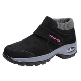 Women's Boots Winter Snow Cotton Shoes Keep Warm Fur Outdoor Waterproof Platform Casual Tenis Hiking MartLion black 35 