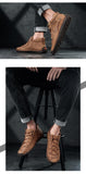 Handmade Soft Leather Casual Men's Shoes Winter With Fur Loafers Comfort Walking Flats Moccasins Mart Lion   