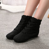 High-top Adult Children's Ballet Shoes Canvas Jazz Boots Soft-soled Dance Exercise Women's Modern Dance MartLion   