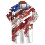 American Shirt Independence Day Printed Short Sleeved T-Shirt Summer Casual Shirts MartLion E01-HY31394 2XL 