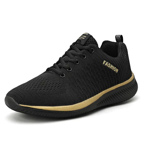 Men's Casual Shoes Lac-up Shoes Lightweight Breathable Walking Sneakers Hombre MartLion Gold 47 