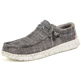 Men's Casual Shoes Loafer Driving Lightweight Soft Sole Breathable Slip-On Walking MartLion Black grey 44(27.4CM) 