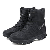 Military Boots Men's Tactical Shoes Special Force Leather Army Outdoor Hiking Mart Lion Black Eur 39 