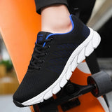  Men's Sports Shoes Breathable Mesh Trendy Lightweight Walking Tennis Sneakers Outdoor Running Fitness Tenis Masculino MartLion - Mart Lion