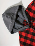 Men's Shirts Classic Plaid Casual Button Down Hooded Long Sleeved Double Pockets Shirt Hoodie Flannel Jacket MartLion   