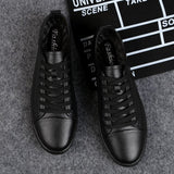 Men's Leather Shoes Hollow Out Sneakers Casual Footwear Lace Up Mart Lion   