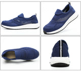 Summer Mesh Lightweight Work Sneakers Steel Toe Men Women Work Safety Shoes Breathable Construction Shoes Work Boots Footwear MartLion