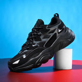 Men's Sneakers Basketball Shoes Mesh Breathable Lace-Up Outdoor Sport  Trainers Athletic Training Footwear MartLion   