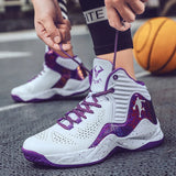 Men's Basketball Shoes Purple Basketball Sneakers Men Women Training Sport Boots Kids Adult Athletic Shoe MartLion