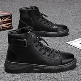 Men's Sports Shoes Casual Platform Boots Man Round MartLion   