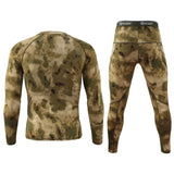 Winter Thermal Underwear Sports Sets Men's Camouflage Stretch Thermo Underwear Warm Long Johns Training Fitness Sportswear MartLion   