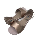 Summer Barefoot Genuine Leather Flat Sandals Women with Soft Sole Zero Drop Wider Toes Box Weight MartLion   