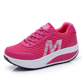 Women Sneakers Air Cushion Sports Shoes Mesh Leather Blue White Pink Outdoor Walking Jogging Female Trainers Mart Lion   