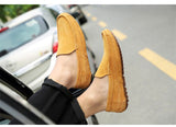 Suede Leather Men's Loafers Luxury Casual Shoes Boots Handmade Slipon Driving  Moccasins Zapatos Mart Lion   