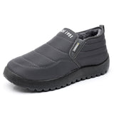 Cotton-Padded Shoes Winter Fleece-Lined Thickened Couple Snow Boots Warm Cotton Boots Mart Lion 62012 gray 38 