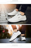 Leather Men's Shoes Sneakers Trend Casual Leisure Non-slip Footwear Vulcanized Shoes MartLion   
