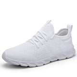 Damyuan Men's Running Shoes Knitting Mesh Breathable Sneakers Casual Jogging Sport Zapatos Para Correr Mart Lion 8058white 38 