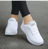 Women Flats Lightweight Shoes Women Lace Up Nurse Round Toe Sneakers Walking MartLion   