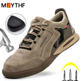  Camouflage Indestructible Shoes Anti-smash Anti-puncture Safety Men's Work Sneakers Protective Steel Toe Boots MartLion - Mart Lion