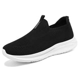 Women's Shoes Spring Lightweight One Step Anti slip Leisure Breathable Walking MartLion Black 39 