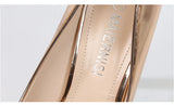 Ladies High Heels Women Party Shoes Platform Ladies Pumps Elegant Gold Silver Super High Heels 12cm MartLion   