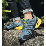 Outdoor Men's Athletic Hiking Shoes Trekking Sneakers Non-slip Mountain-climbing Breathable Mart Lion   