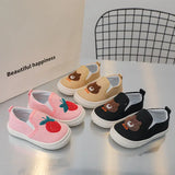 Children Casual Shoes Girls Canvas Shoes Boys Slip-on Baby Cute Cartoon Print Sneakers MartLion   